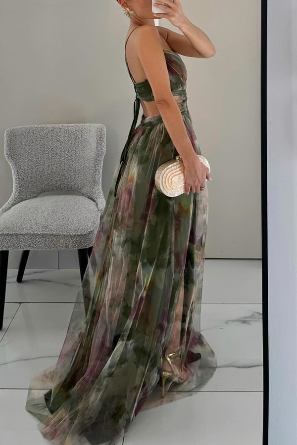 Frostine™ | Robe longue floral romantique pour un look élégant et féminin