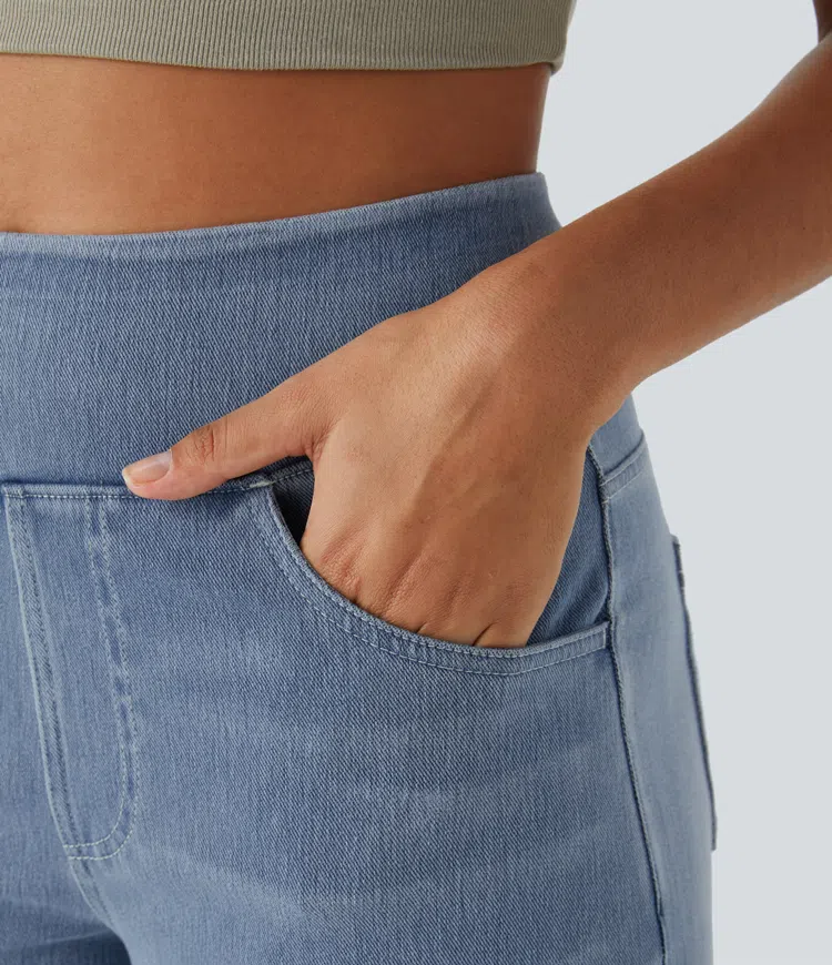 Comfortabele jeans met hoge taille