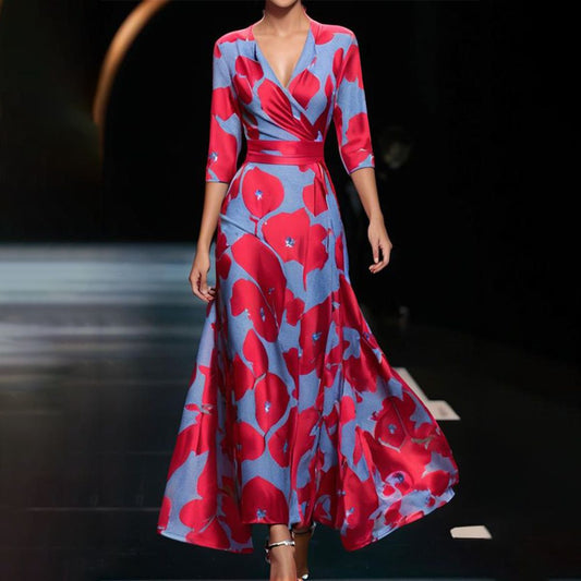Béatrice™ | Élégante Robe à Encolure en V pour un Style Sophistiqué