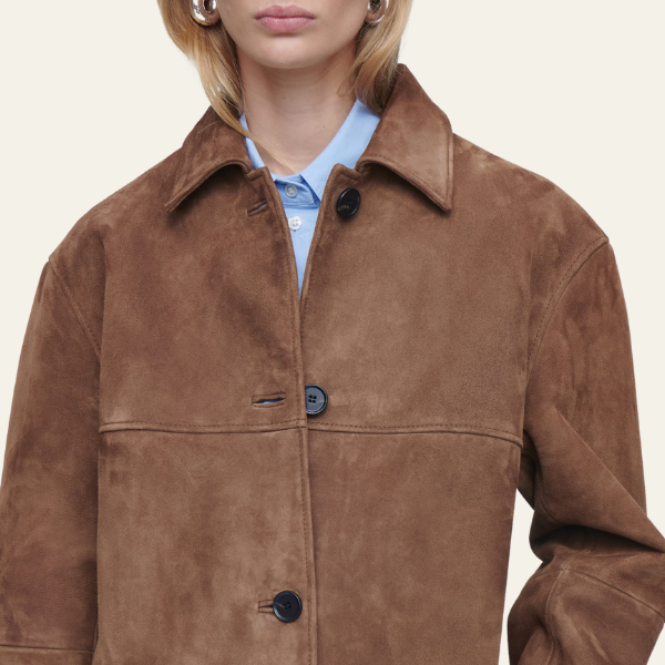 Collared Suede Jacket