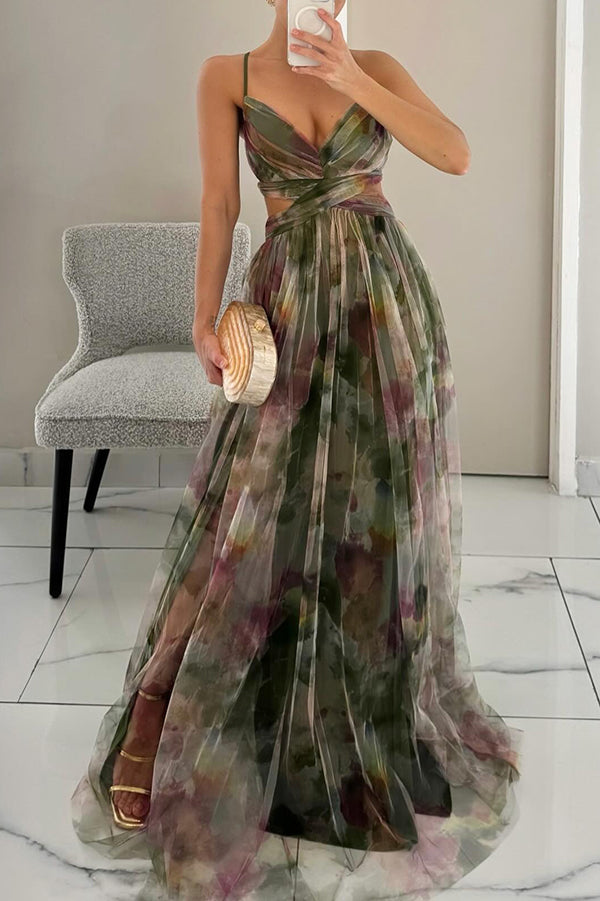 Frostine™ | Robe longue floral romantique pour un look élégant et féminin