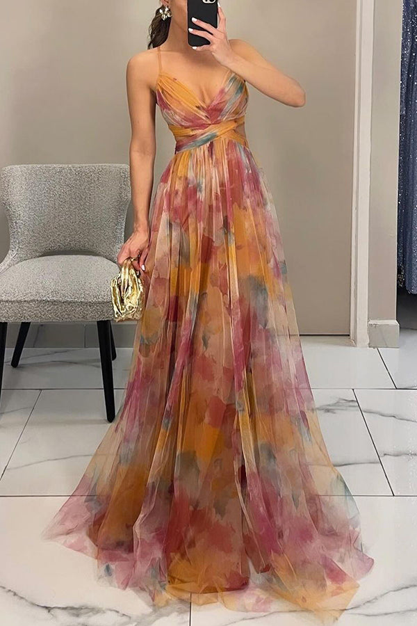 Frostine™ | Robe longue floral romantique pour un look élégant et féminin