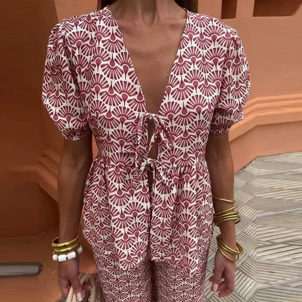 Élodie | Ensemble d’été chic deux pièces pour un look élégant et tendance