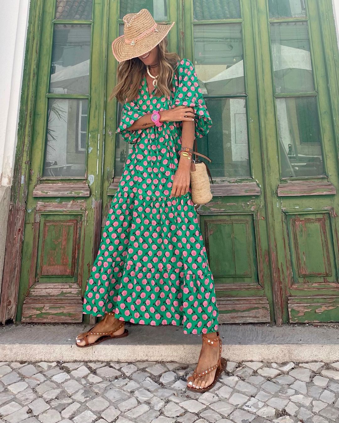 Fleur | Robe Maxi Bohème Élégante et Flottante