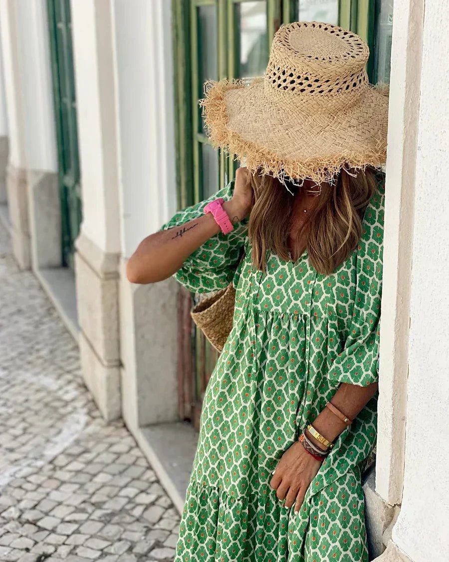 Fleur | Robe Maxi Bohème Élégante et Flottante