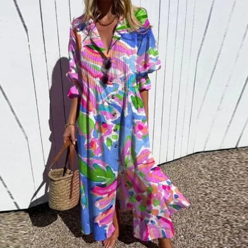 Robe Boho Odessa – Style Bohème Décontracté et Élégant