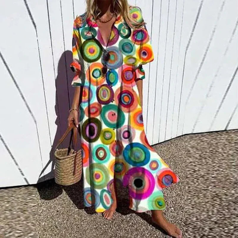 Robe Boho Odessa – Style Bohème Décontracté et Élégant