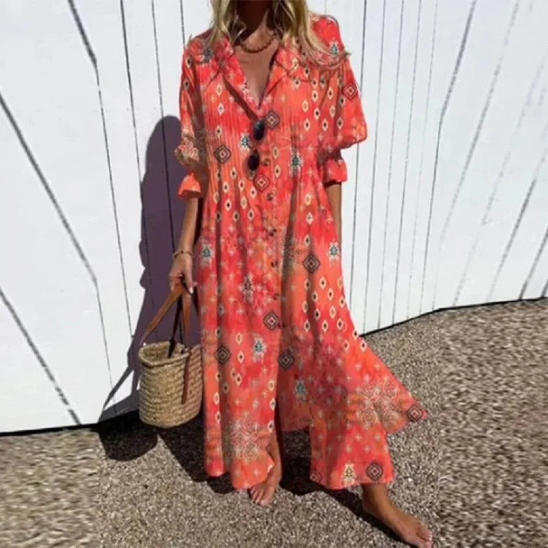 Robe Boho Odessa – Style Bohème Décontracté et Élégant