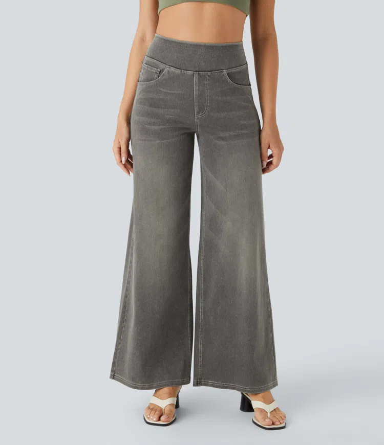 Comfortabele jeans met hoge taille