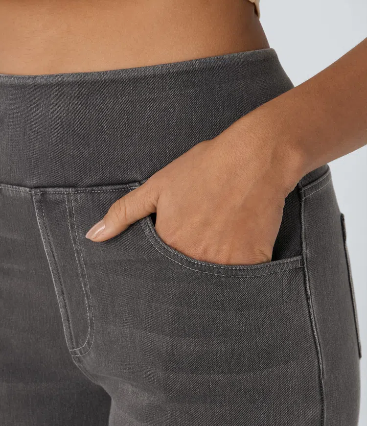 Comfortabele jeans met hoge taille