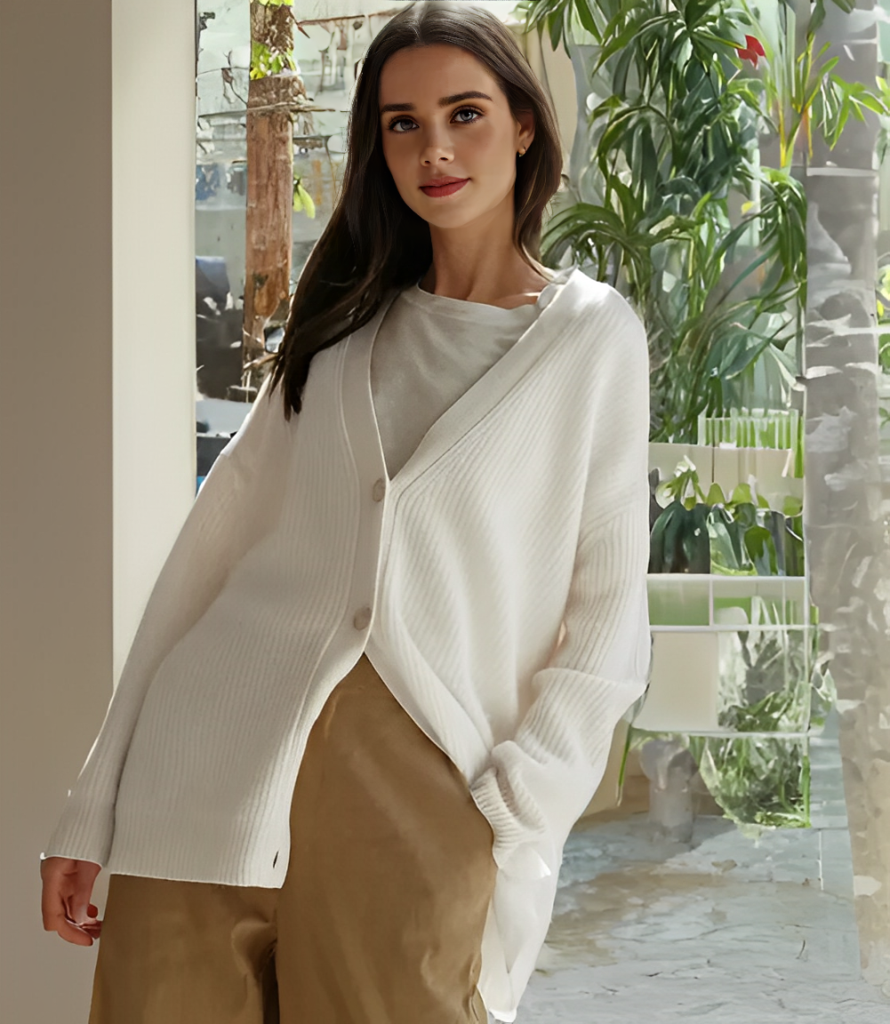 Elegante Knopen Cardigan