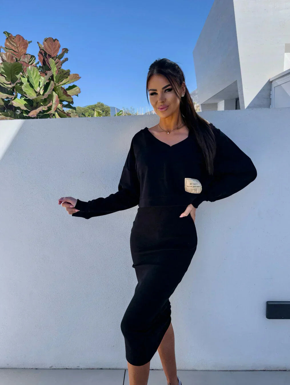 Laurine – Ensemble Chic et Confortable Robe et Sweatshirt pour un Look Décontracté Élégant