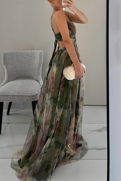 Frostine™ | Robe longue floral romantique pour un look élégant et féminin
