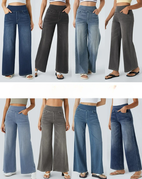 Comfortabele jeans met hoge taille