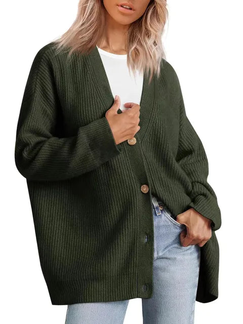 Elegante Knopen Cardigan