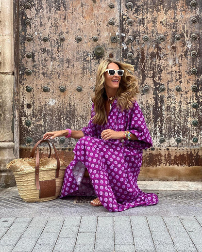 Fleur | Robe Maxi Bohème Élégante et Flottante