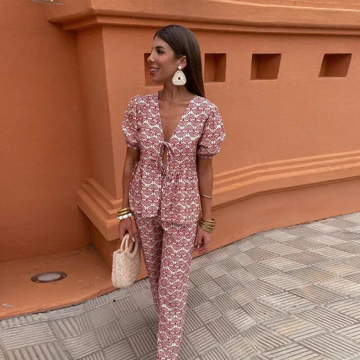 Élodie | Ensemble d’été chic deux pièces pour un look élégant et tendance